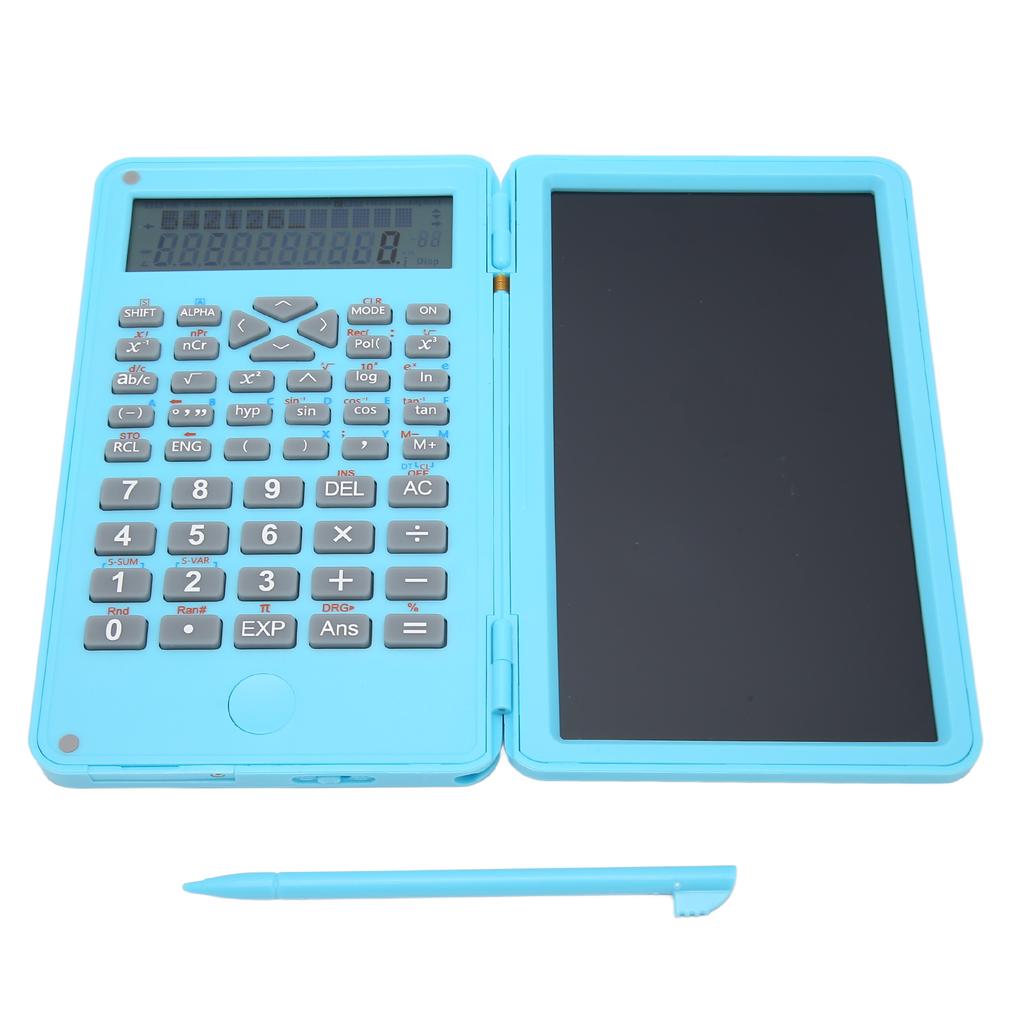 Calculator with Notepad Portable 10 Digits LCD Display Scientific Calculator for School Meetings and Family