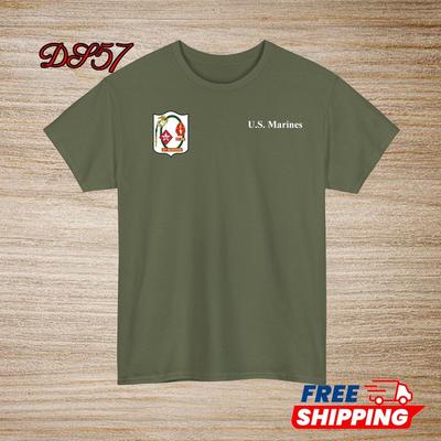 1st Battalion 6th Marine Regiment USMC Small Logo T-Shirt S To 5XL Made In USA Unisex T-Shirt