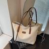 Urban Simple Casual Shoulder Bag Women's 2026 Popular New Texture Contrasting Color Commuter Tote Bag