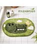 Tufted Bathroom Floor Mat, Bathroom Water-Absorbent Non-Slip Mat, Toilet Door Crocodile Foot Mat, Bathroom Carpet, Bathroom Rug