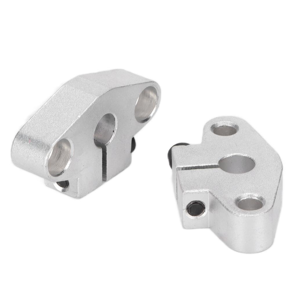 2 Pcs Horizontal Optical Axle Support 0.3inch Wear Resistance Straight Linear Rail Bracket
