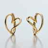 Pandora Organic Shape Heart Hoop Earrings 263807c00