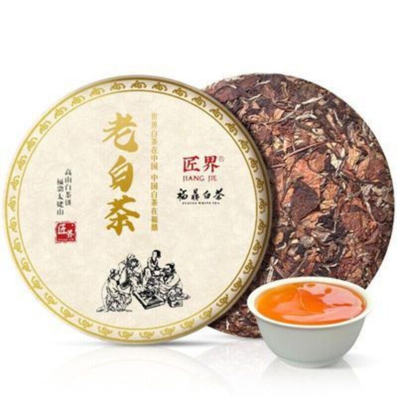 Fuding White Tea Shou Mei Chen Xiang Old White Tea Classic Tea Cake 350g