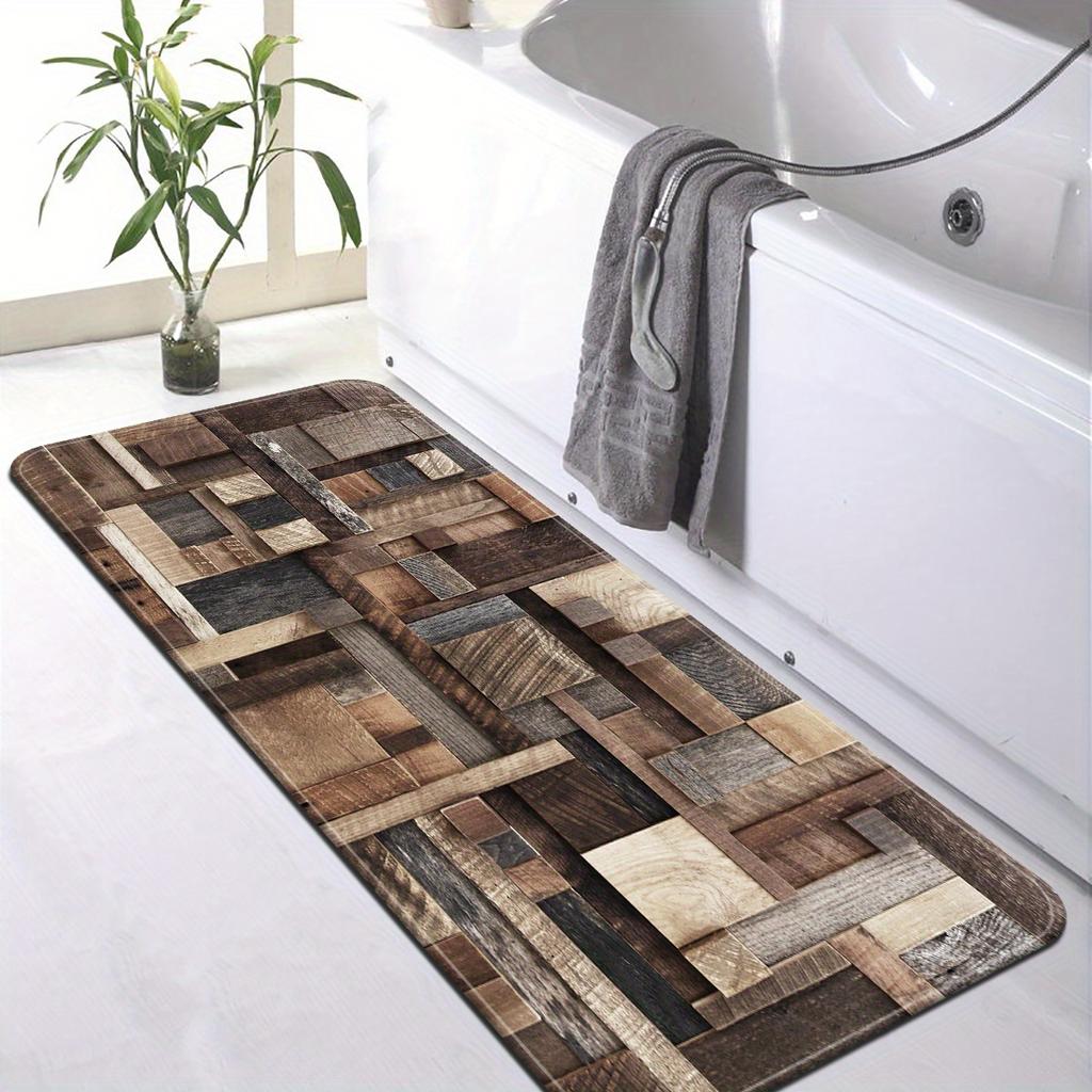 1 buc Bușteni imprimat Covoraș de bucătărie Covor de uz casnic Covorașe anti-alunecare Covor, Bucătărie Spălătorie Intrare Decor Home Decor Toamnă Iarnă