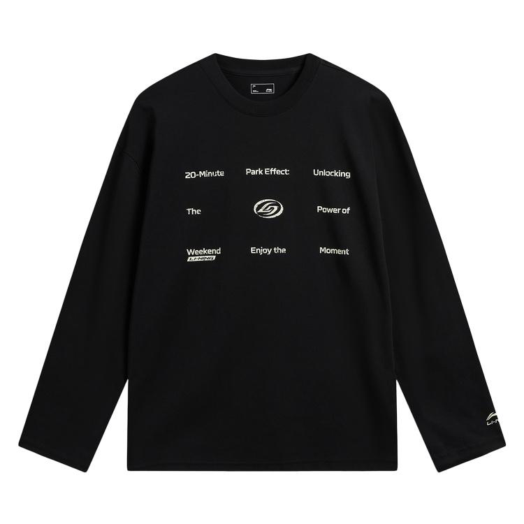 Li-Ning Quick-Dry Cool Loose Round Neck Pullover T-Shirt Unisex tops ATLW089-1 S