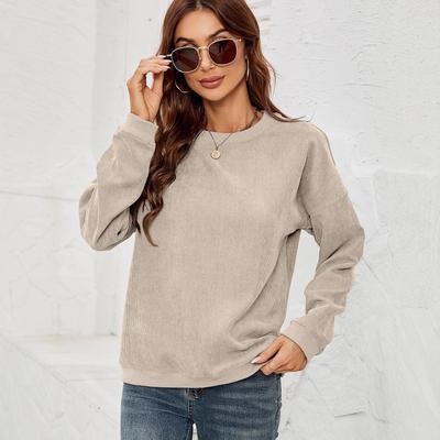 Women's Autumn 2025 European Digital Print Round Neck Sweatshirt