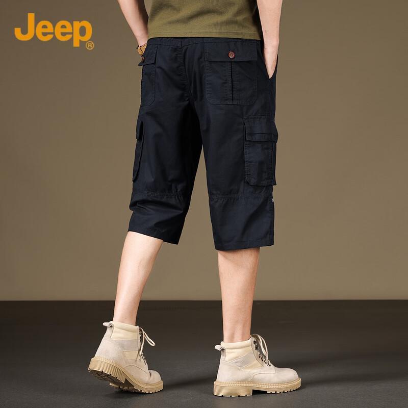 JEEP Men s Loose Fit Casual Cargo Capri Pants 4XL