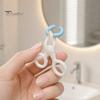 Soft Silicone Lens Applicator Contact Lenses Tool, Insertion Tool Eyelid Support with Eye Design, Portable Scissor-Style Holder, Remover Contacts