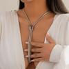 Glat Halsskjede med Tvunnet Kjede Sexy Choker Trendy Langt Slange Tvunnet Kjede Kvinners Smykker