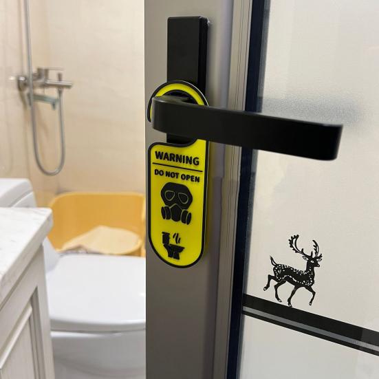 Cârlig pentru Clanța Ușii de Toaletă O Singură Față Nu Deschide Semn de Avertizare Ușă Baie Toate Mânerele Ușilor Standard Decorațiune de Agățat