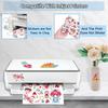 Ruibytree 30 Sheets Printable Clear Vinyl Sticker Paper for Inkjet Printers,Transparent Paper of 8.5x11 "DIY Personalized Self-adhesive Paper That is