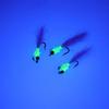 4PCS Dumbbell Eyes Clouser Minnow Fly Lures Weighted Sinking Streamer Flies with Glitter Flash Tail for Freshwater Bass Trout Predator Fish