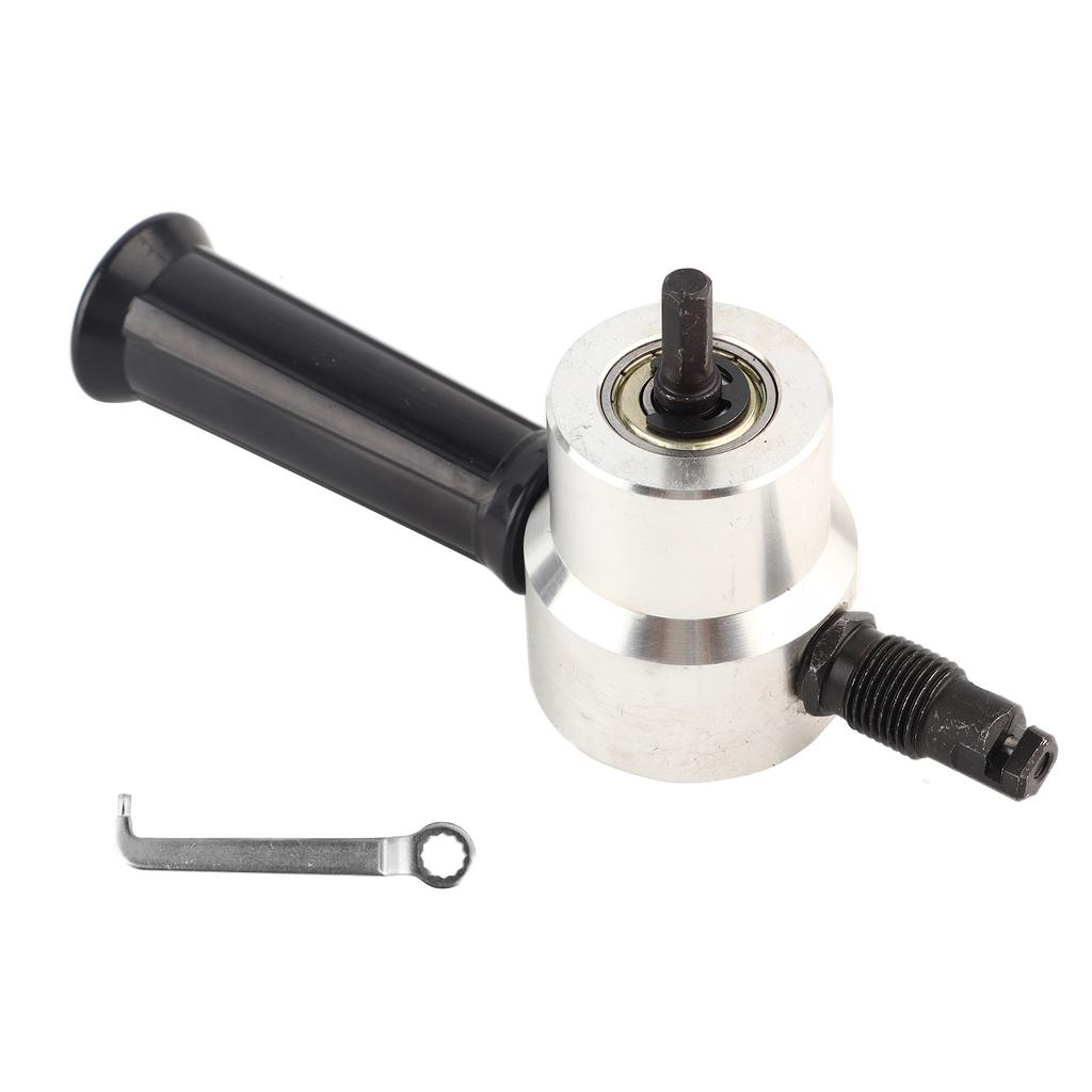 160A Hand Sheet Metal Nibbler Saw Cutter Dual Head Metal Cutting Tool Power Drill Attachment