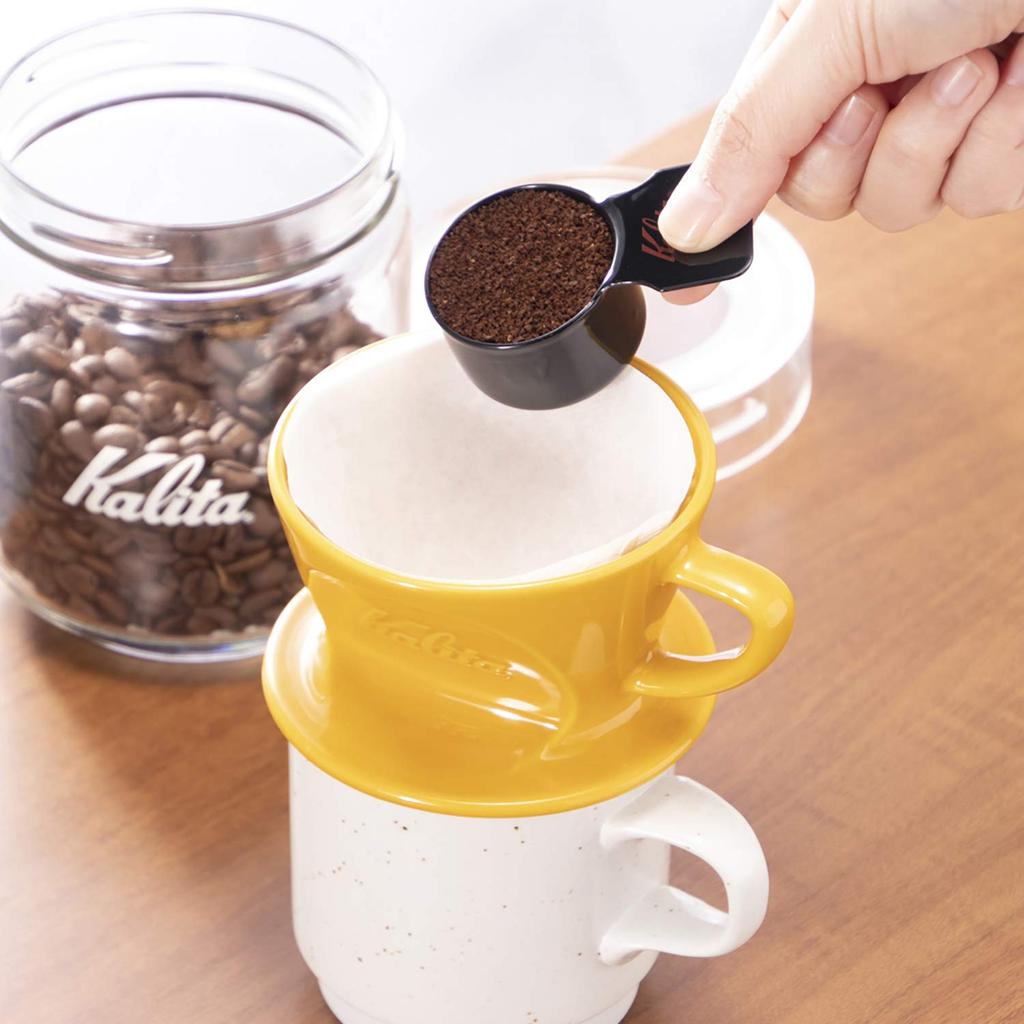 Kalita Coffee Measure, Enamel, Black, Small, TSUBAME & Kalita #44250