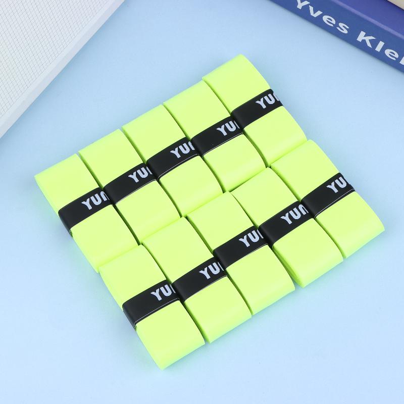 10Pcs Shock Absorption Sticky Tennis Racket Over Grip Anti-Slip Grip Tape Sport Fishing Rods Sweatband Headband Accessory