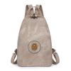 Retro Large Capacity PU Backpack Women's Chest Bag