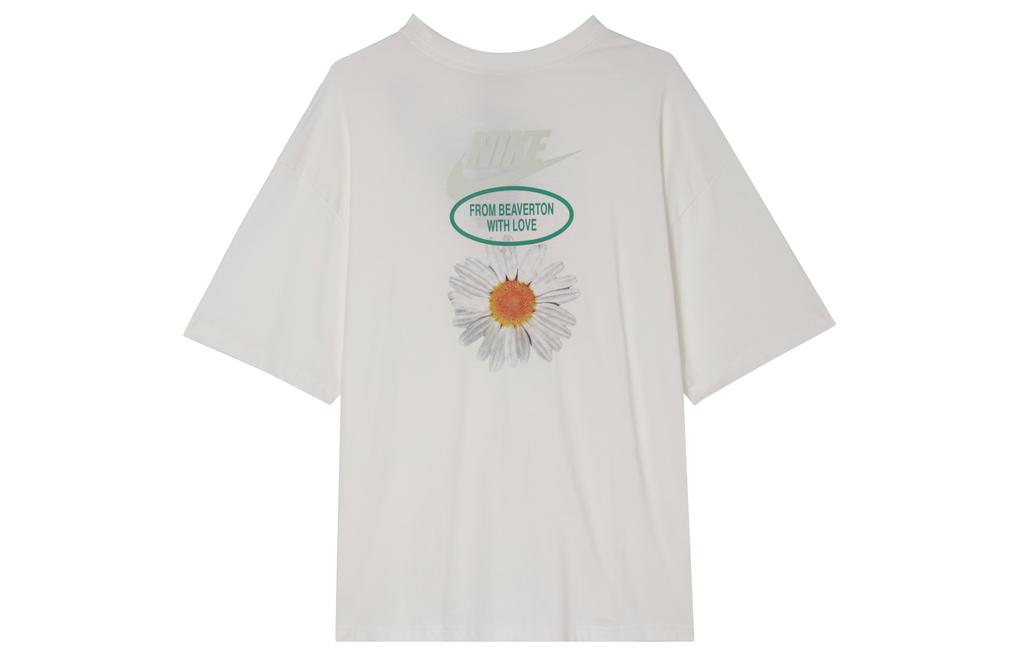 Nike Sportswear Drop Shoulder Sleeve T Shirt Women's Sail White HJ9427-133