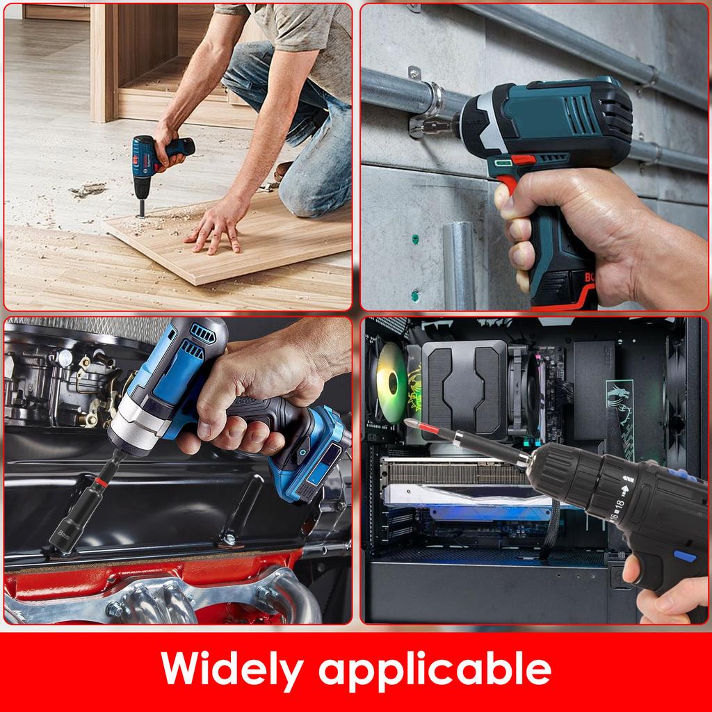 42Pcs Set Screwdriver Bits S2 Steel Screwdriver Impact Kit with Storage Case High Hardness Wear Resistant for Mechanical Repair