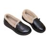 Weichsohlige und Weichspitzen-Schuhe mit Fleece für Wärme, Damen-Einzelschuhe mit flachen Absätzen und leichte Slipper