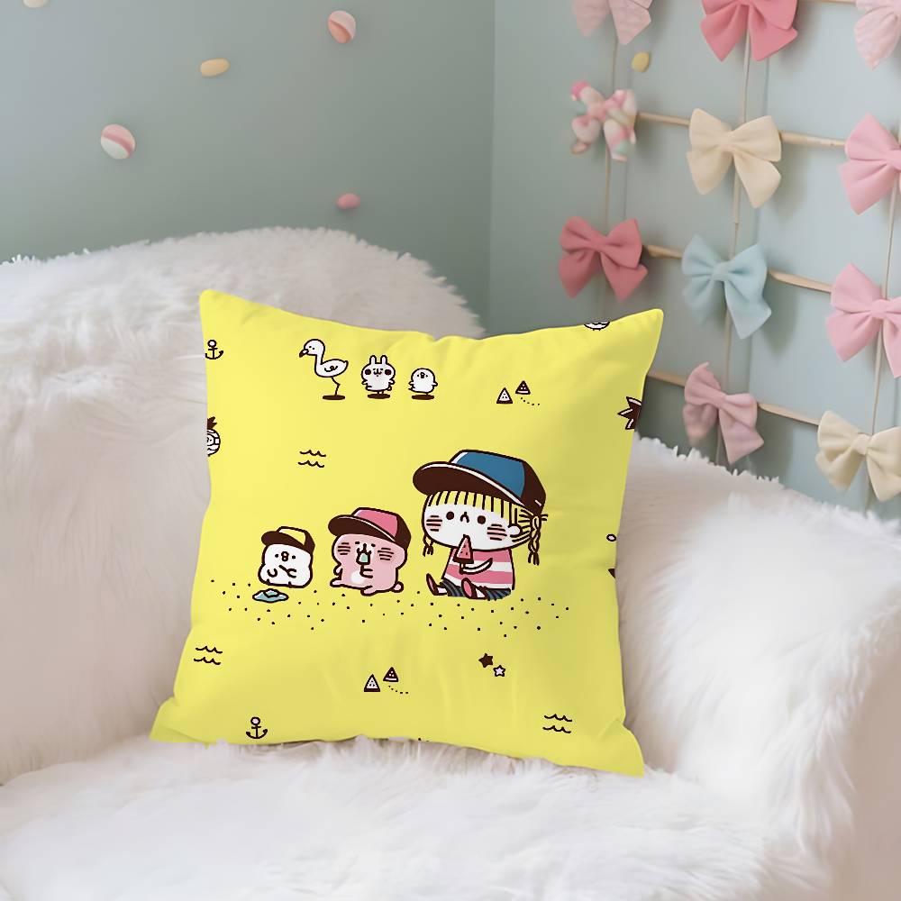 K-KANAHEI Cute Pillow Case Cushion Cover Soft Cute Throw Pillow Case For Car Sofa Pillowcase Polyester With Zipper