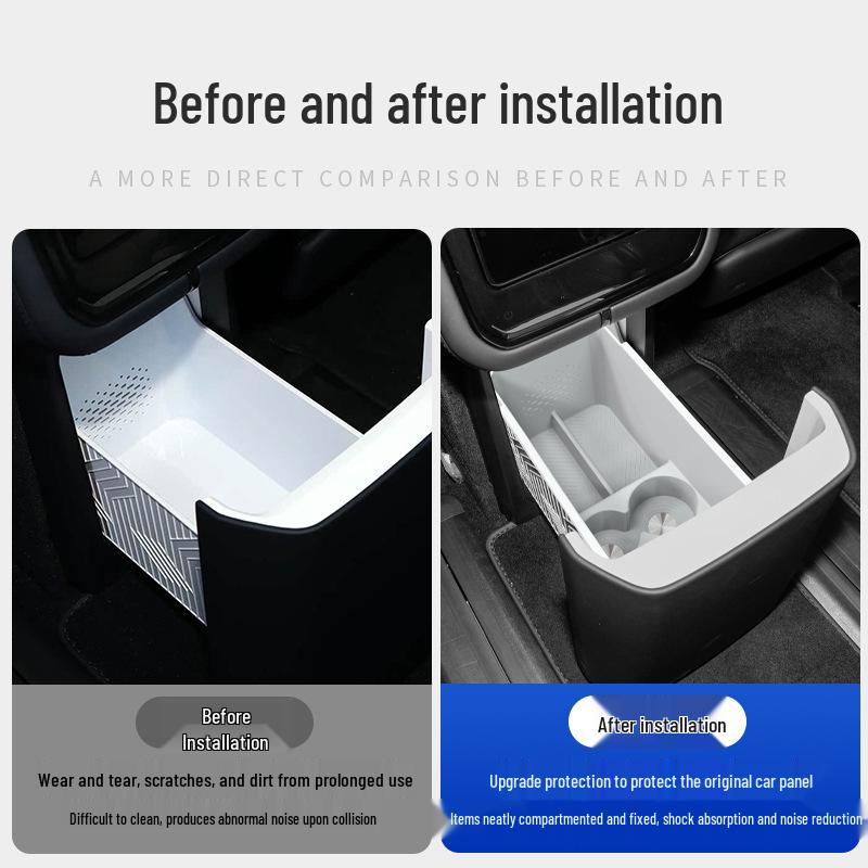Silicone Cup Holder & Storage Mat for Zeekr 8X Rear Seat Refrigerator