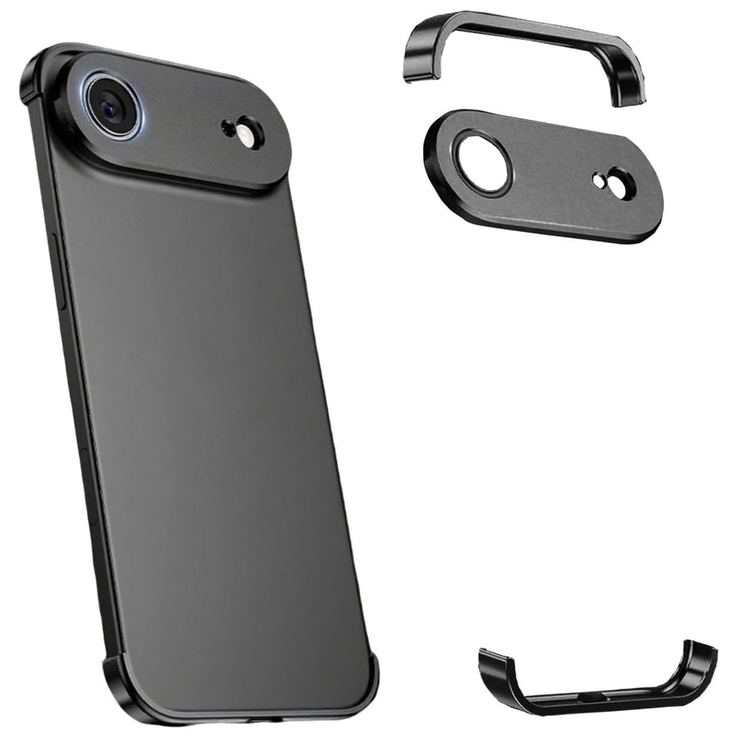 Безрамочный чехол для iPhone Air из титанового сплава, угловая накладка-бампер с защитой объектива камеры