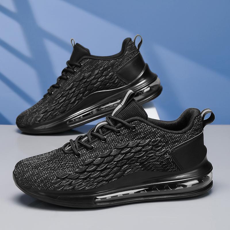 Herren-Mesh-Schuhe, sportliche Freizeitschuhe, Herrenschuhe in Übergrößen, Laufschuhe mit durchgehender Luftpolstersohle, Mesh-Schuhe, outd