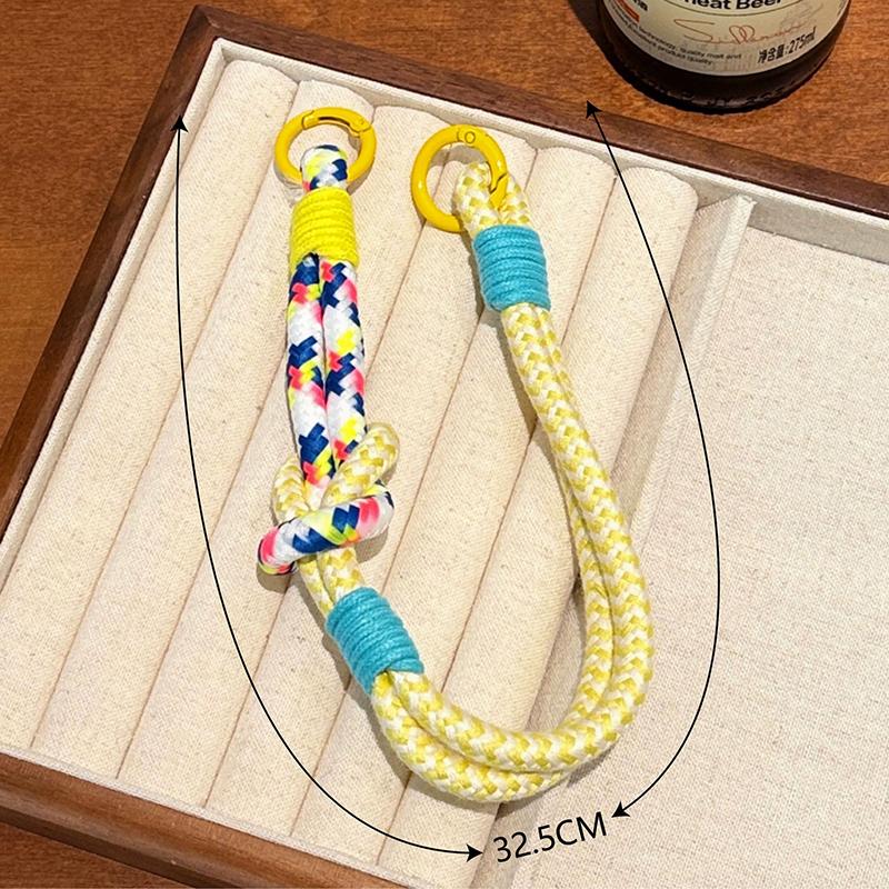

[HF]New 1Pc Cute Colorful Mobile Phone Portable Anti-loss Lovely Knot Hand Bracelet