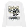 Disney Unisex Adult USA Soccer Mickey Mouse Long-Sleeved T-Shirt
