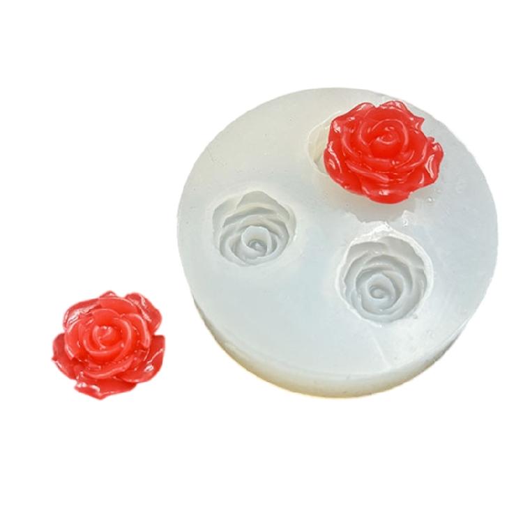 Silicone Craft Mold Collection 6 Flower Designs Rose Petal Pinecone Blossom Heat Safe Flexible For DIY Jewelry Creation