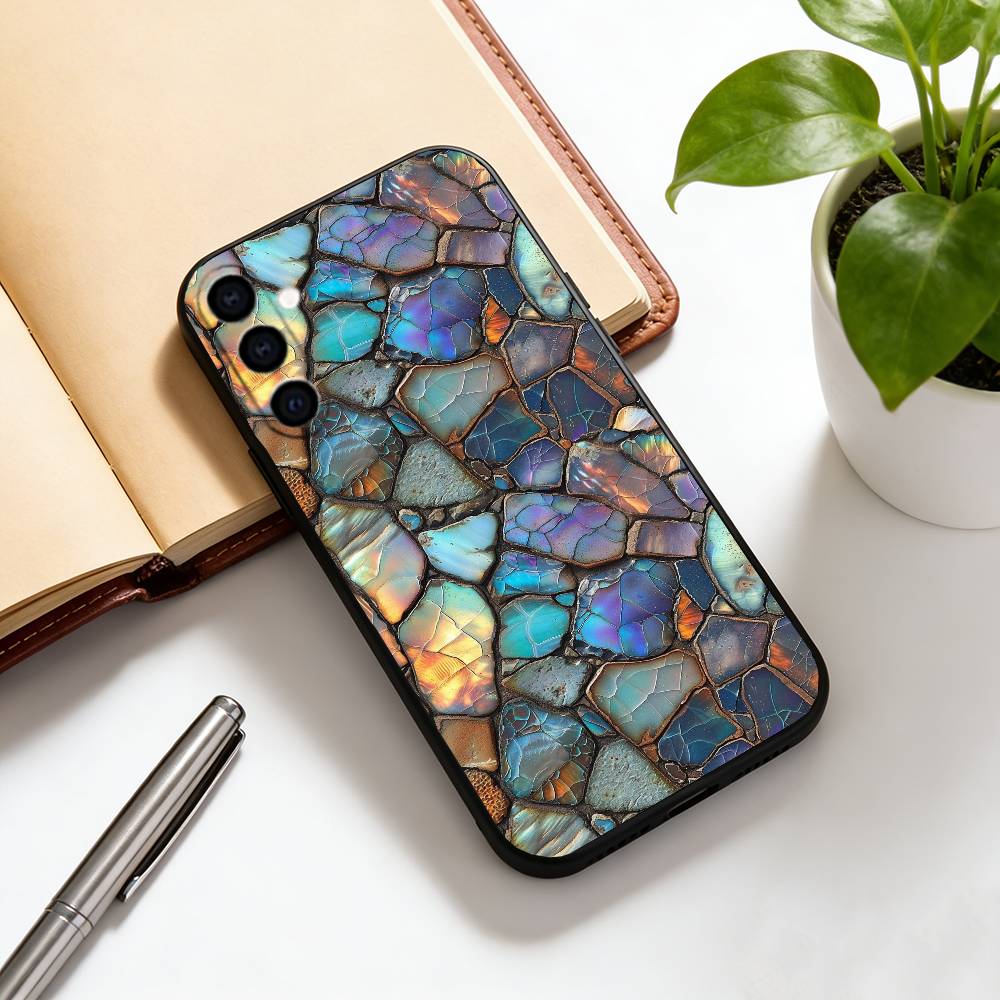 

Stained glass Phone Case For Samsung Galaxy A73,A72,A71,A70,A53,A52,A51,Others Soft Black Cover Samsung a32 4g