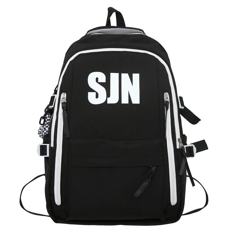 Schoolbag American retro college student ins backpack female, large capacity high school student junior high school student schoolbag computer