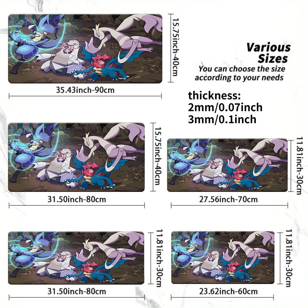 Pokemon Charmander Tail Fire Gaming Mouse Pad NonSlip Washable Desk Mat 300x800x2mm