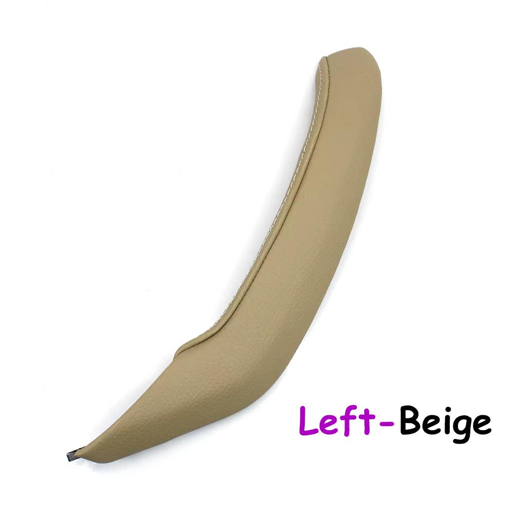 

F25 F26 Car Interior Left Right Passenger Door Pull Handle Leather Outer Cover Trim For BMW X3 X4 2011 2012 2013 2014 2015 2016 Left Beige