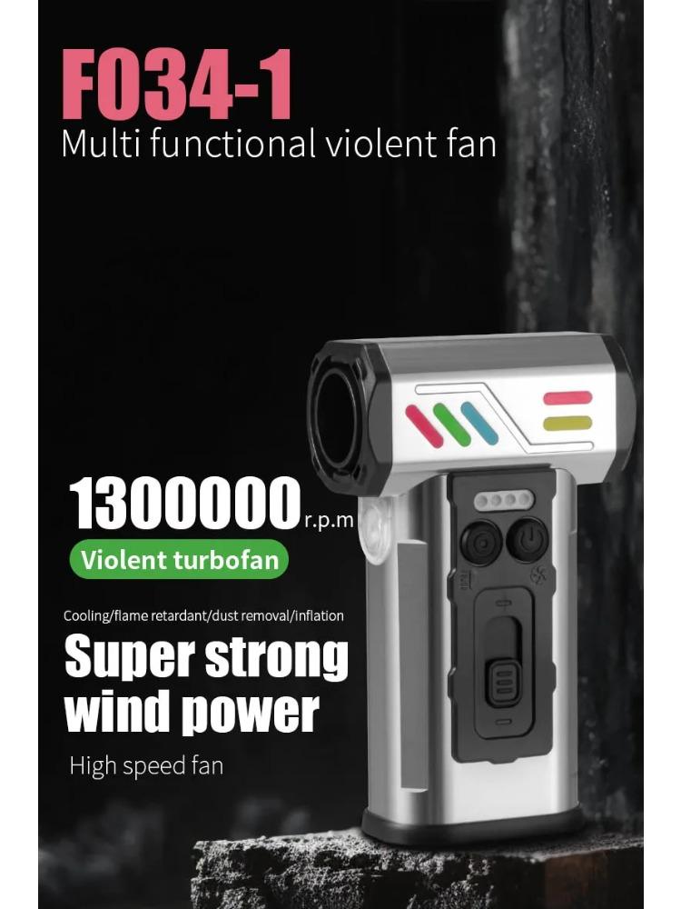 Handheld Turbo Fan Vacuum Cleaner High Speed Blower Electronics Car Detailing Outdoor Tool