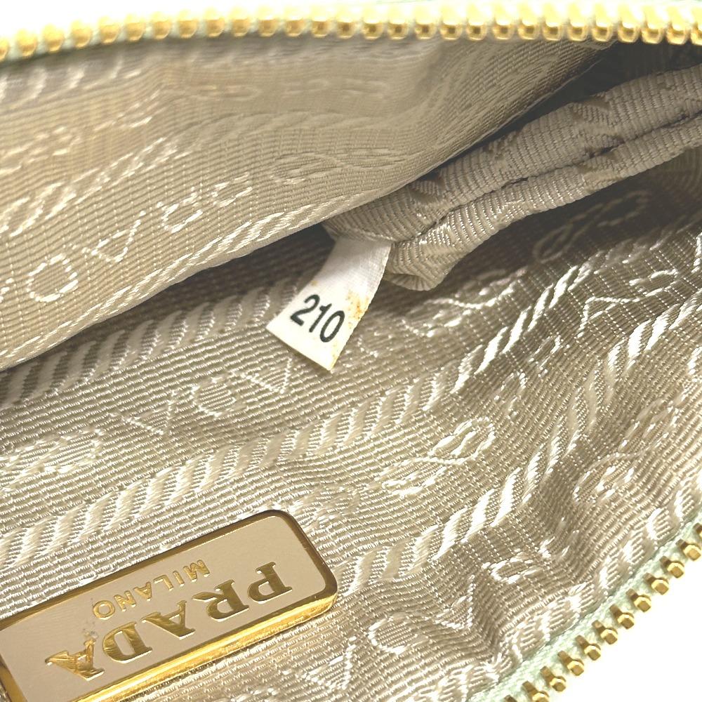 PRADA 1M1214 Logo ribbon Clutch Bag Makeup Pouch Multi-Pouch Cosmetics Pouch