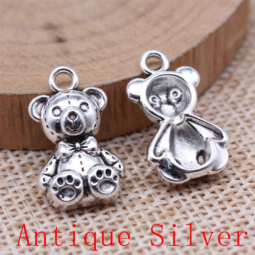 Monkey Bear Shaped Charms Pendant For Bracelet Necklace Jewelry Making Craft Findings