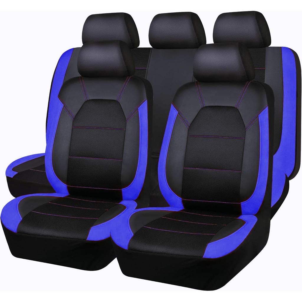 Universal PU Leather Breathable Mesh Car Seat Cushion Cover