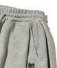BROWNBREATH Two Tuck Wide Tag Sweat Pants - Melange Gray