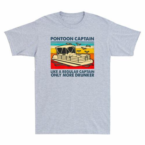 Pontoon Captain Like A regular Captain Only More Drunker Funny Retro Men T-Shirt Unisex T-Shirt XXXXL