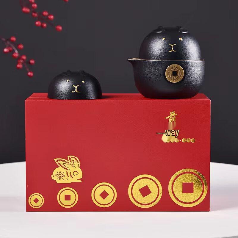 Portable Ceramic Travel Tea Set