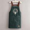 Waterproof Stain-Resistant Kitchen Apron with Simple Print