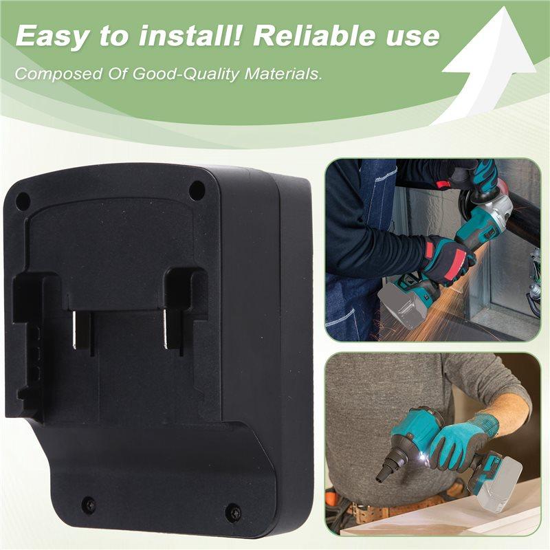 A34R Black Power Tool Battery Converter For Hitachi To Fein 18V Cordless Tool Upgrade Battery Adapter Converter