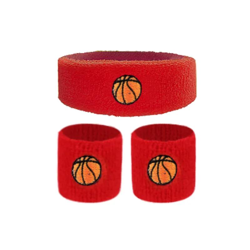 

Kids Sports Wristbands Children Wrist Sweatbands Sports Sweatbands For Basketball Baseball Football Soccer Fitness Accessories червоний