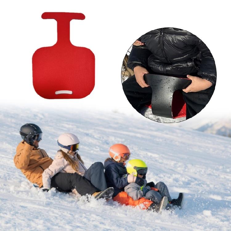 Snow Sled Board Outdoor Winter Skiing Board with Handle Children Snow Sledding Board Downhill Sleds Snowboard Sleigh