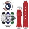 Für MAURICE LACROIX AIKON Gummiarmband-Steg AI6008 6038 6007 Armband Schnellverschluss Metall Stahlkopf Silikon Uhrenarmband