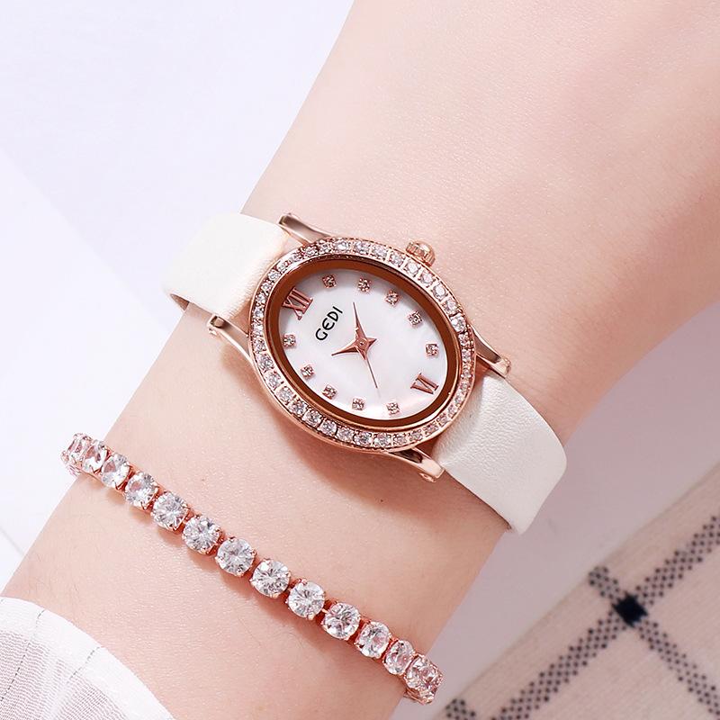 Belt Women'S Watch Fashion Temperament Diamond Watch Small Dial Quartz Waterproof Women'S Watch