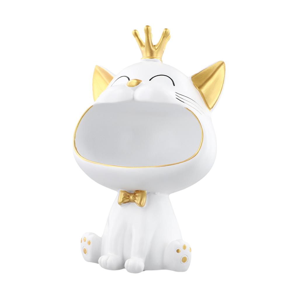 Fortune Cat Key Holder Big Mouth Lucky Cat Table Sculpture Living Room Decor Bedroom Sofa Side Living Room Home Decorations