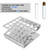 25 Holes 15/17mm 25 Holes Z Shape Centrifuge Tube Rack 15ml Centrifuge Tube Rack  Lab Sample Testing