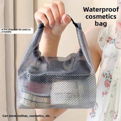 Transparent Waterproof Makeup Toiletry Travel Bag Clear Wash Cosmetics Organizer Portable Large Capacity Swim Shower Pouch